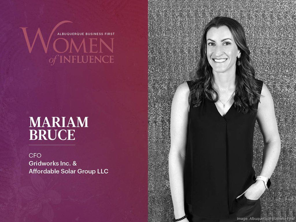 Gridworks CFO, Mariam Bruce, Recognized at 2024 Albuquerque Business First’s 20th Women of Influence Awards